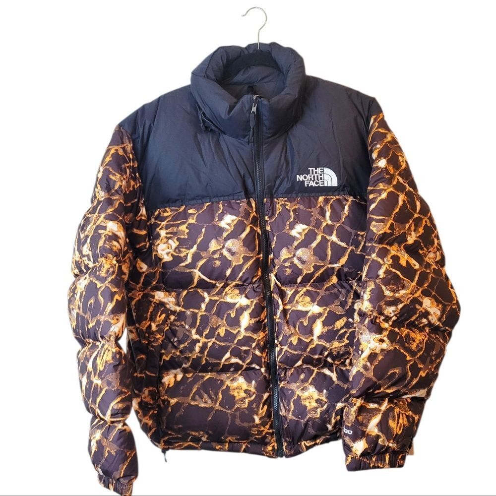The North Face 96 Retro Nuptse 700 Down Puffer Jacket Coal/Brown Size XL NWT